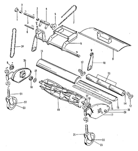 Mower Group - 20-Inch Diagram and Parts List for J 994950 Simplicity Lawn Tractor