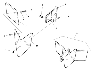 Hiller/Furrower Attachment Diagram and Parts List for 7016RT 1695923 Simplicity Tiller