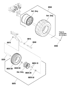 Wheel And Tire Group Diagram and Parts List for SZT350 2691411-02 Simplicity Lawn Tractor