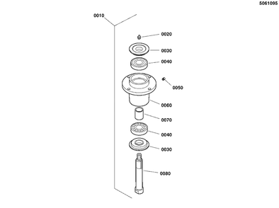 Spindle Service Parts - 5061095sm Diagram and Parts List for 5901744  Simplicity Lawn Tractor