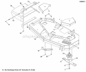 48 Mower Deck - Housing Covers Spindles  Blades Diagram and Parts List for 5900506  Simplicity Lawn Tractor