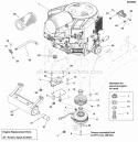 Engine  Pto Group - Briggs  Stratton Diagram and Parts List for 5900522  Simplicity Lawn Tractor