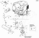 Engine  Pto Group - Briggs  Stratton - Commercial Turf Diagram and Parts List for 5900525  Simplicity Lawn Tractor