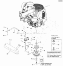 Engine  Pto Group - Briggs  Stratton - Vanguard Diagram and Parts List for 5900527  Simplicity Lawn Tractor