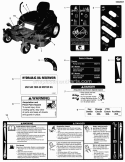 Decal Group - Safety  Operation (5302657) Diagram and Parts List for 5900529  Simplicity Lawn Tractor