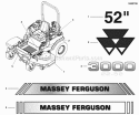 Decal Group - Brand  Model Diagram and Parts List for 5900530  Simplicity Lawn Tractor