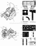 Part Location Diagram of 5100405YP Murray DECAL, WARNING OVERHA