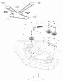 50 Mower Deck - Belt  Idler Group Diagram and Parts List for 5900728  Simplicity Lawn Tractor