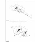 Wheel  Tire Group Diagram and Parts List for 5900728  Simplicity Lawn Tractor