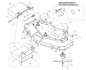 48  52 Mower Deck - Housing Cover Spindle  Blade Diagram and Parts List for 2690445  Simplicity Lawn Tractor