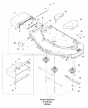 61 Mower Deck - Housing Covers Spindles  Blades (SN 2012617339  Above) Diagram and Parts List for 5900763  Simplicity Lawn Tractor