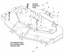 61 Mower Deck - Hanger Chains Diagram and Parts List for 5900525  Simplicity Lawn Tractor
