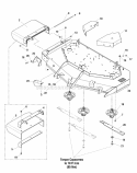 61 Mower Deck - Housing Covers Spindles  Blades Diagram and Parts List for 5900525  Simplicity Lawn Tractor