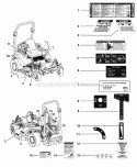 Decals - Safety  Operation Diagram and Parts List for 2690479  Simplicity Lawn Tractor