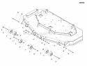 61 Mower Deck - Rollers  Casters Diagram and Parts List for 5900821  Simplicity Lawn Tractor