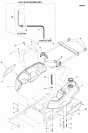 Fuel Tank  Replacement Parts Group Diagram and Parts List for 5900777  Simplicity Lawn Tractor