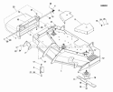 52 Mower Deck - Housing Covers Spindles  Blades Diagram and Parts List for 5900954  Simplicity Lawn Tractor