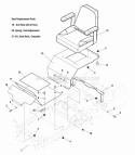 Seat Mount  Floor Group - 61 Models  52 Models SN 2014624506  Above Diagram and Parts List for 5900821  Simplicity Lawn Tractor