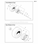 Wheel  Tire Group Diagram and Parts List for 5900821  Simplicity Lawn Tractor