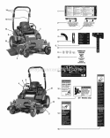 Decal - Safety  Operation Diagram and Parts List for 5900821  Simplicity Lawn Tractor