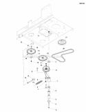 Pump Drive Group Diagram and Parts List for 5900765  Simplicity Lawn Tractor