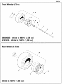 Wheel  Tire Group Diagram and Parts List for 5900765  Simplicity Lawn Tractor