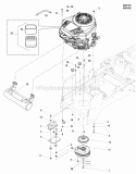 Engine Group - Briggs  Stratton Diagram and Parts List for 5900765  Simplicity Lawn Tractor