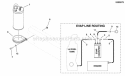 Evap Canister Group Diagram and Parts List for 5900774  Simplicity Lawn Tractor