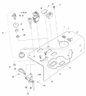 Control Group Panel Diagram and Parts List for 5900774  Simplicity Lawn Tractor