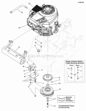 Engine  Pto Group (5303160) Diagram and Parts List for 5901230  Simplicity Lawn Tractor