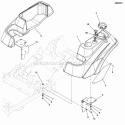Fuel Tank  Mount Group (5303251) Diagram and Parts List for 5901230  Simplicity Lawn Tractor