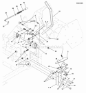 Motion Control Group - Handles  Dampeners (5303140A) Diagram and Parts List for 5901230  Simplicity Lawn Tractor