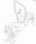 Rear Bumper  Rops Group (5303249) Diagram and Parts List for 5901230  Simplicity Lawn Tractor