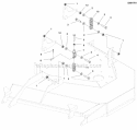 61 Mower Deck - Hanger Chains Diagram and Parts List for 5900597  Simplicity Lawn Tractor