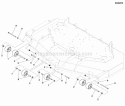 61 Mower Deck - Rollers Diagram and Parts List for 5900597  Simplicity Lawn Tractor
