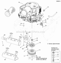 Engine  Pto Group - Commercial Turf Diagram and Parts List for 5900531  Simplicity Lawn Tractor