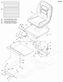 Seat Mount  Floor Group (5302601) Diagram and Parts List for 5900529  Simplicity Lawn Tractor