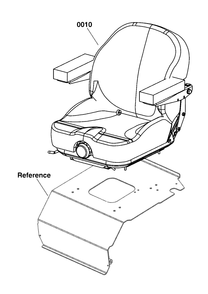 Seat, Mid Back Diagram and Parts List for 5107346  Simplicity Lawn Tractor Accessories