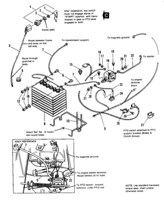 Electrical Group - Electric Start (Early Models) Diagram and Parts List for 3110 1690566 Simplicity Lawn Tractor