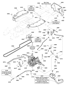 Transmission Group - Tuff Torq K66ap Diagram and Parts List for 2691339-02  Simplicity Lawn Tractor