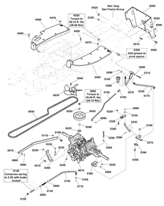 Transmission Group - Tuff Torq K66ap Diagram and Parts List for 2691338-03  Simplicity Lawn Tractor