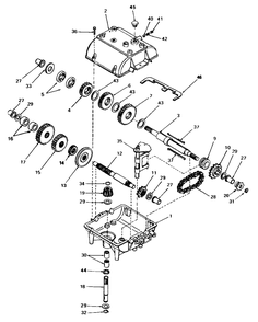 Peerless Transmission - Model 794 Diagram and Parts List for 555M 1690900 Simplicity Snow Blower
