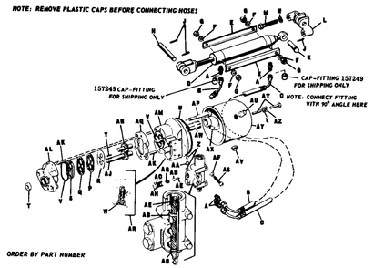 Power Lift Group Diagram and Parts List for 3112H 990500 Simplicity Lawn Tractor