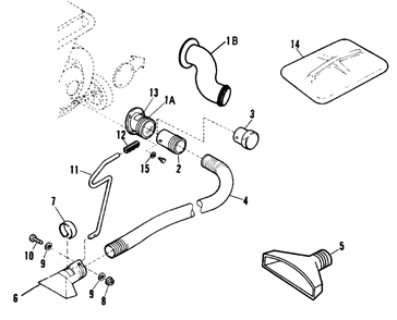 Vk 5 Vacuum Kit, For 5c, 5/14, And 8/14 Models Diagram and Parts List for 5515 1694897 Simplicity Chipper Shredder