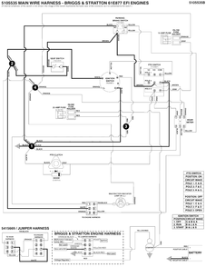 Electrical Schematic - Ignition Ground Circuit/Op Pres. - B&s 61e877 Diagram and Parts List for 5901799  Simplicity Lawn Tractor