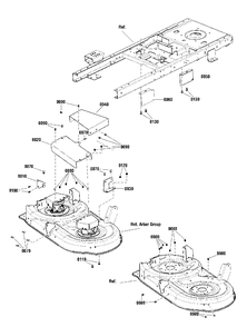 42-Inch Hoz Guarding Group Diagram and Parts List for SZT110 2691692-01 Simplicity Lawn Tractor