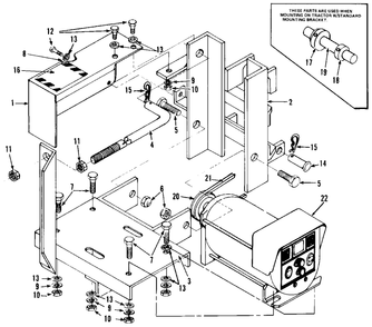 Alternator With Bracket Diagram and Parts List for 1690558  Simplicity Lawn Tractor Accessories