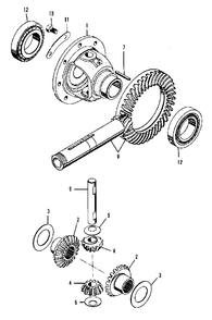 Differential Group (3486i53) Diagram and Parts List for 9528 2097173 Simplicity Lawn Tractor