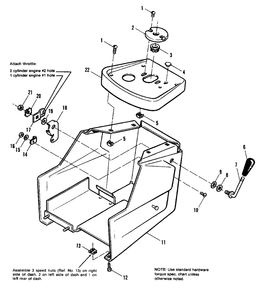 Dash Group Diagram and Parts List for 7116H 1690578 Simplicity Lawn Tractor