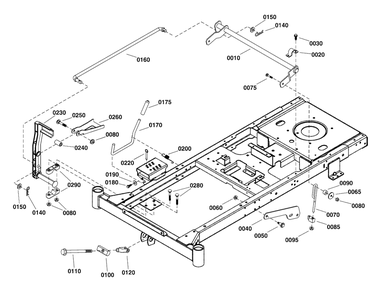 Lift Group Diagram and Parts List for SZT110 2691692-01 Simplicity Lawn Tractor
